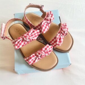 Cat & Jack gingham sandals toddler sz 8